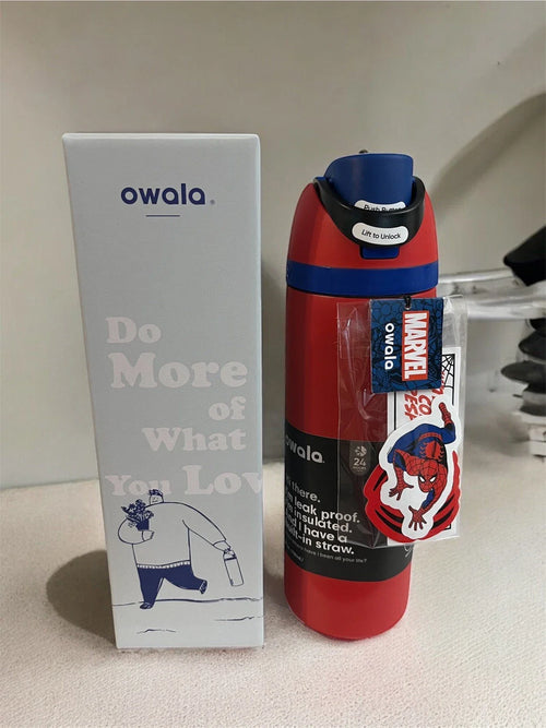 Owala -24oz FreeSip Water Bottle - Spider Man Edition