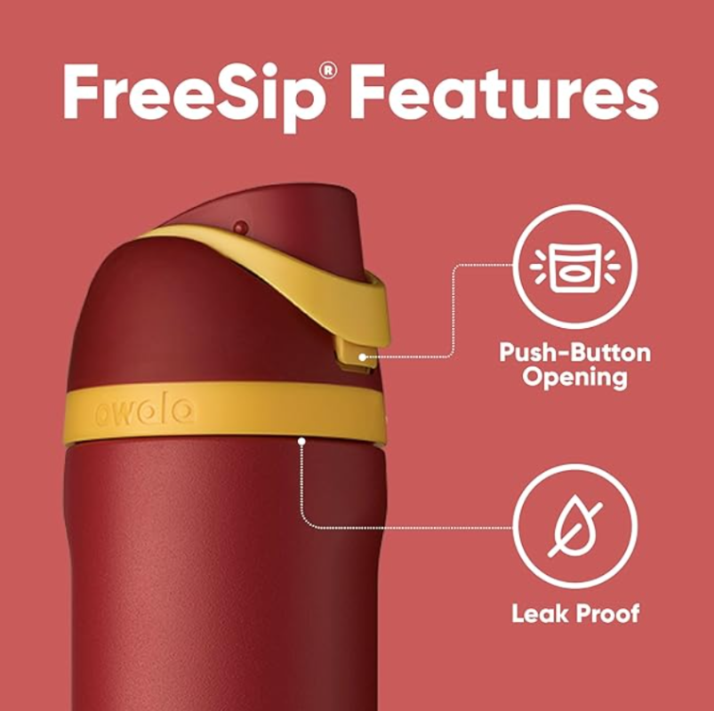 Owala Harry Potter FreeSip WaterBottle – 24oz Gryffindor