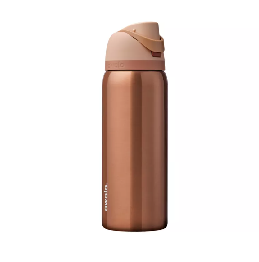 Owala Holiday Special Edition –32oz FreeSip Metallic Rose Gold