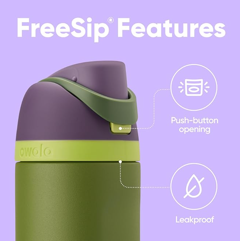 Owala Marvel FreeSip WaterBottle – 24oz Hulk