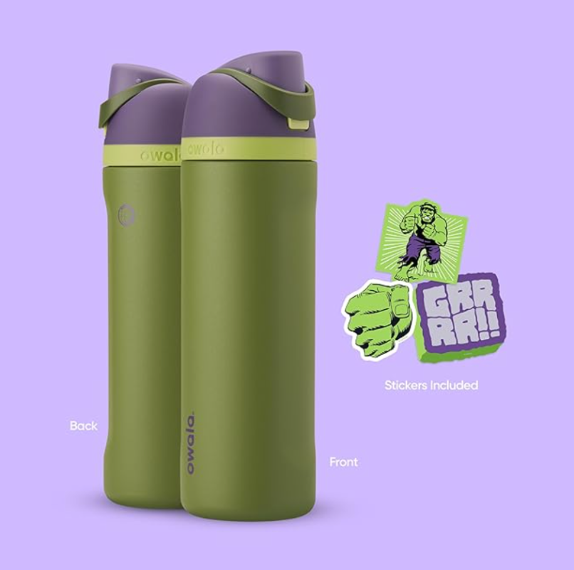 Owala Marvel FreeSip WaterBottle – 24oz Hulk