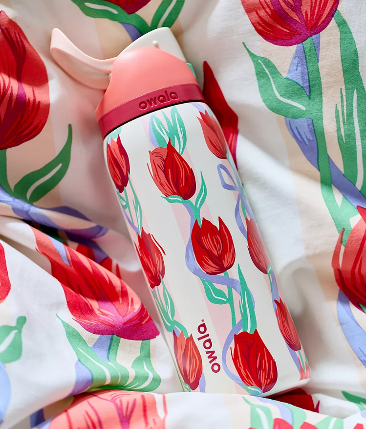 Owala UO Exclusive TulipBouquet FreeSip 32oz WaterBottle – Red