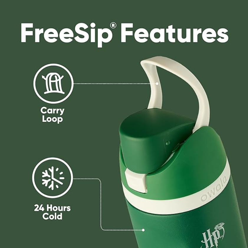 Owala Harry Potter FreeSipWater Bottle – 24oz Slytherin