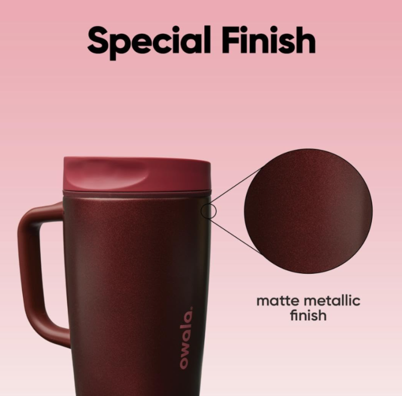 Owala Smoothsip SliderStainless Steel Insulated TravelMug